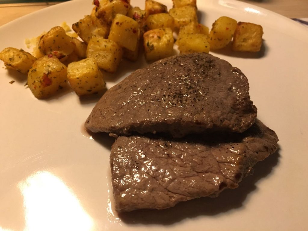 Biefstuk en aardappels
