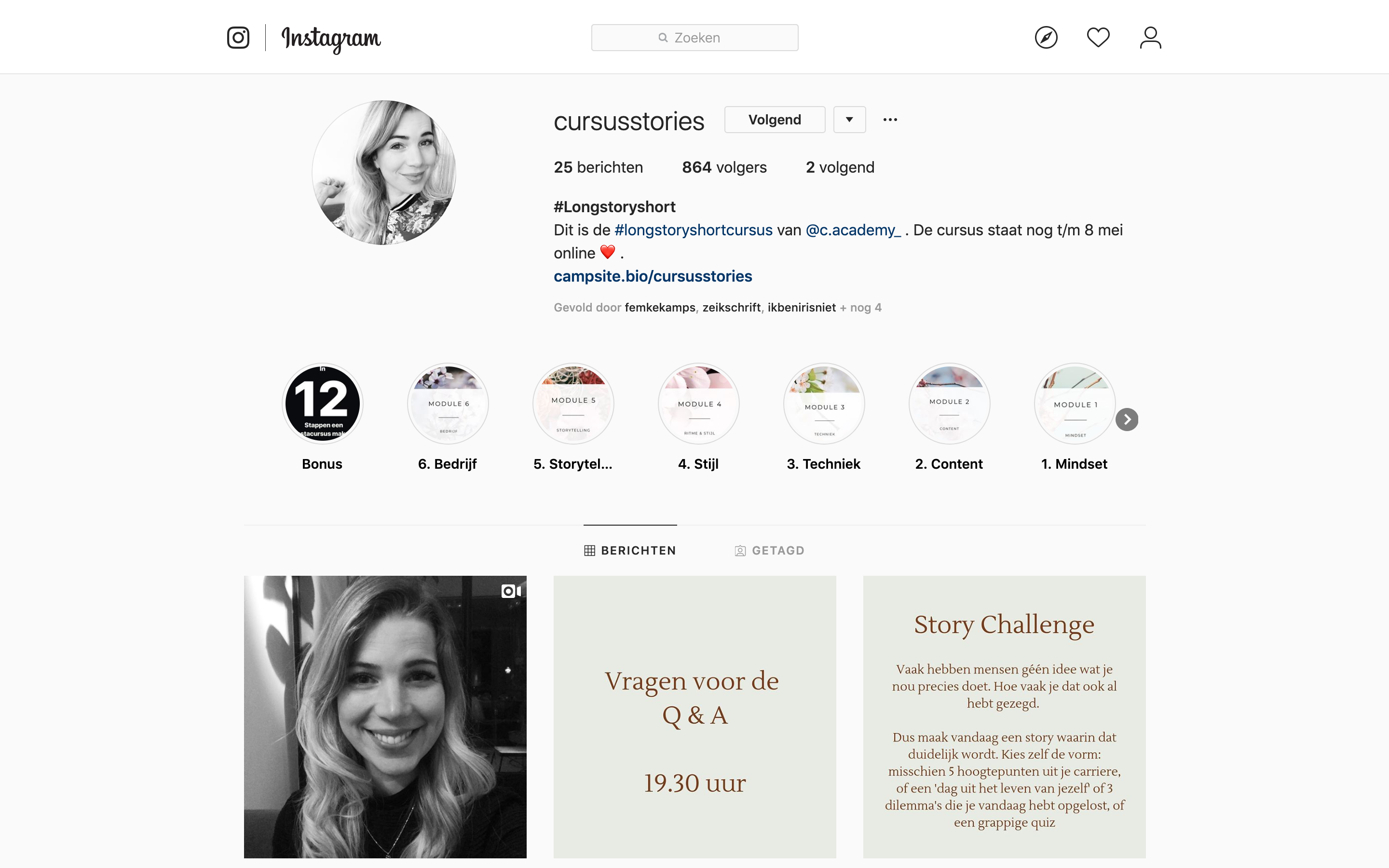 Cursus Instagram Stories maken Charlotte van 't Wout