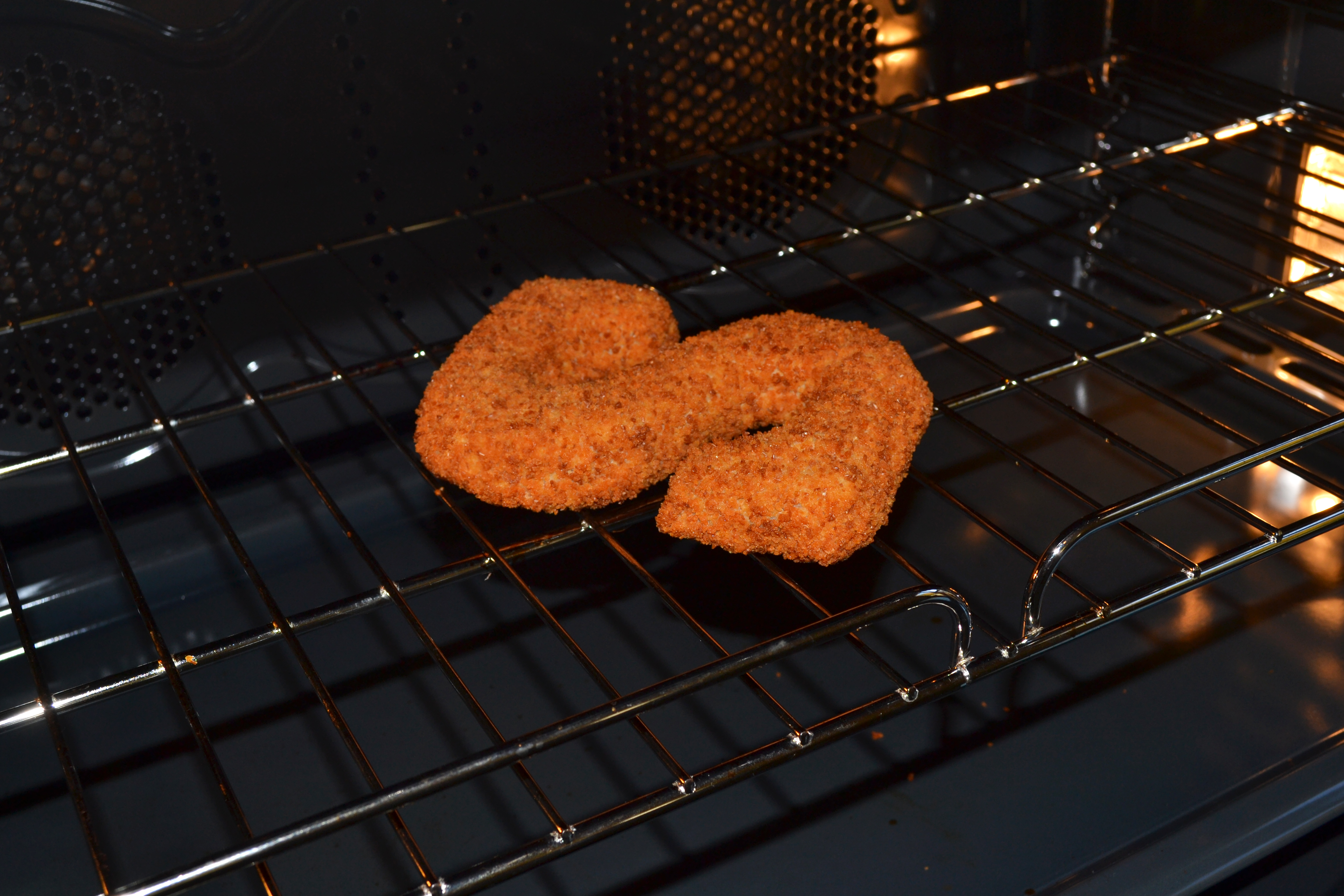 Croquetletter in de oven